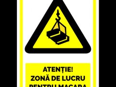 Indicator atentie zona de lucru pentru macara