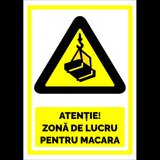 Indicator atentie zona de lucru pentru macara